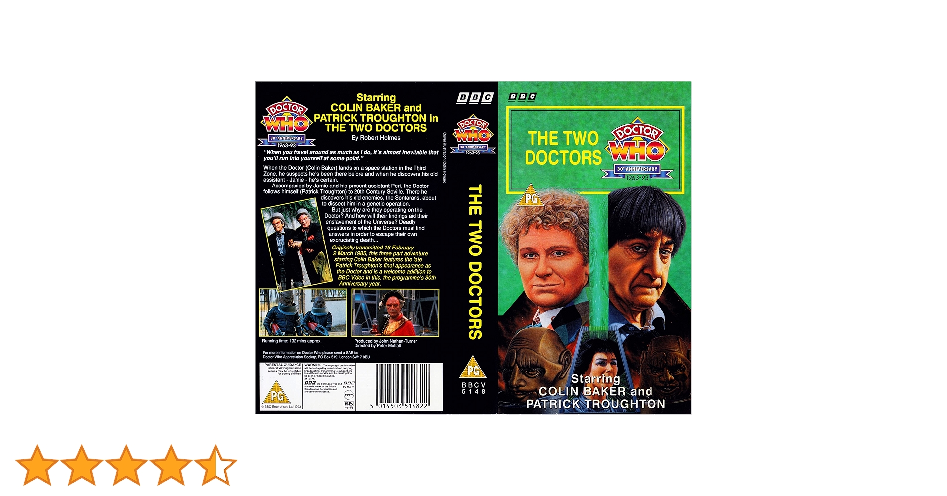 Doctor Who - The Two Doctors [VHS] : Patrick Troughton